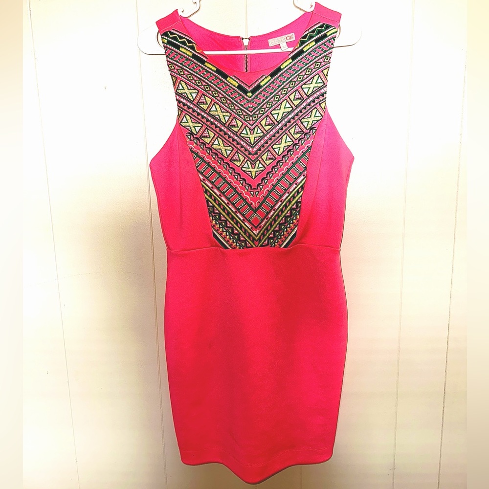 Sleeveless Tribal Pattern Dress